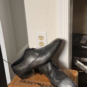 Men's Black handmade Leather Dress Shoes